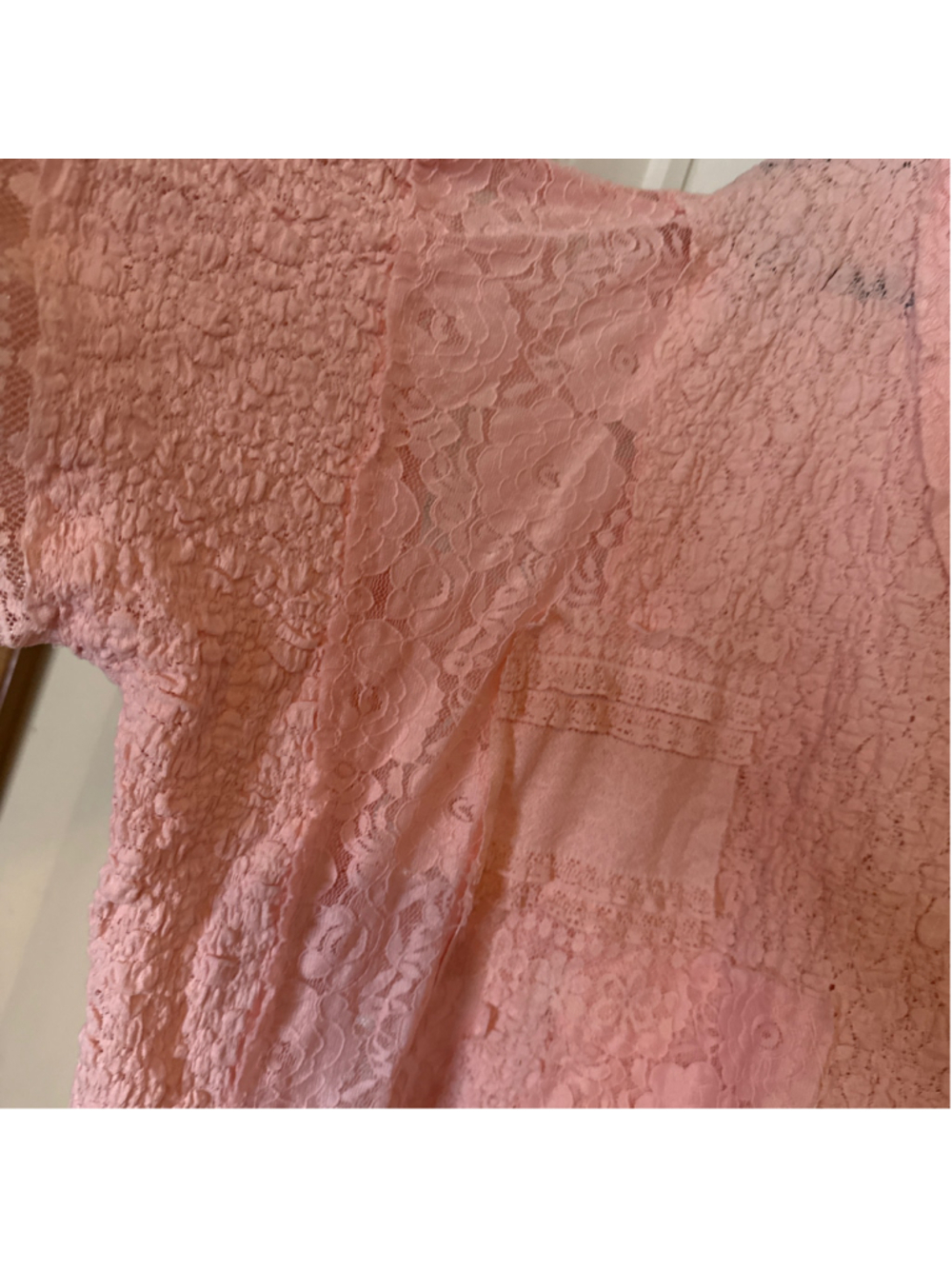 POL Lace Blouse Size L Pink - Picture 6 of 6